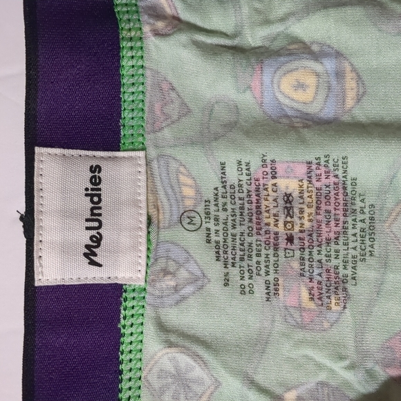 MeUndies Pattern Trunk Briefs Underwear Mens Size Medium boxers - Picture 7 of 10